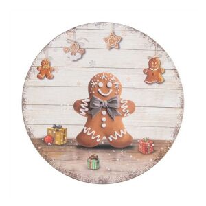 CLEEF.65757 Műanyag dekortányér 33cm, mézeskalácsos 142289734 - Tányér