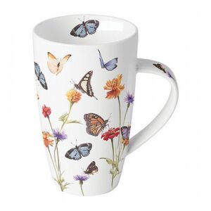 AMB.18919335 Butterfly garden white porcelánbögre 0,6l 142289745 - Konyha & Étkezés