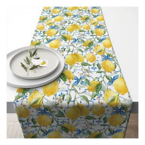 AMB.16619660 Mediterranean lemons asztali futó 40x150cm,100% pamut 142289763 - Party kellék