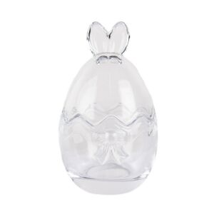CLEEF.6GL4922 Nyuszifejes bonbonier, 8x14cm, masnis üveg 142289770 - Konyha & Étkezés