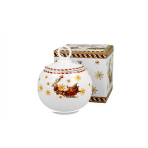 D.G.52329 Porcelán keksztároló 12cm, 700ml, dobozban, Santa on Sleigh 142289809 - Ételtárolás