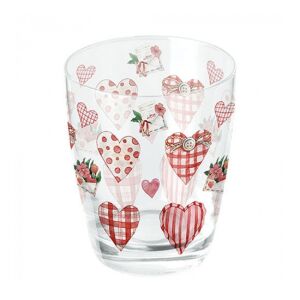 AMB.14319745 Lovely Hearts üvegpohár 0,25l 142289827 - Vizespohár