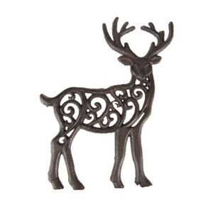 CLEEF.6Y5301 Öntöttvas edényalátét szarvasos 20x24x2cm 142289932 - Tányéralátét