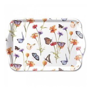 AMB.13719335 Butterfly garden white műanyag kistálca 13x21cm 142289934 - Tálca