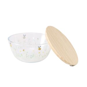 B.G.2055982 Üvegtál fatetővel, 23x11,5cm, Honey 142289955 - Dekortál