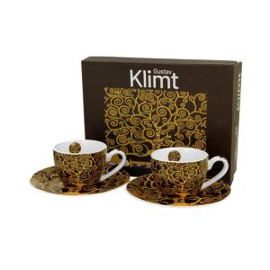 D.G.57164 Porceláncsésze+alj, 110ml, 2 személyes, dobozban, Klimt: Életfa 142289965 - Tálalás