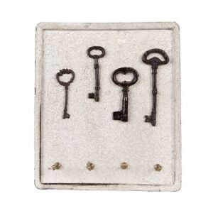 CLEEF.6H2399 Kulcstartó fogas fa-fém, 22x5x25cm 142289983 - Fogas