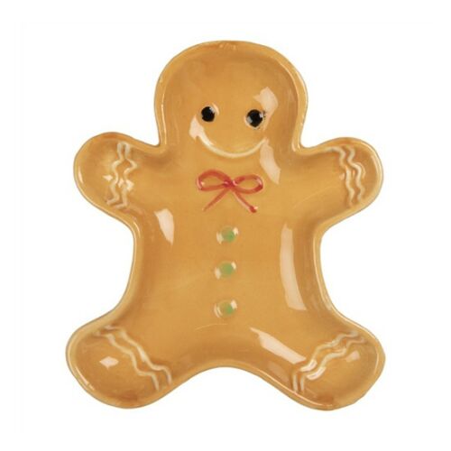 CLEEF.6CE2134 Kerámia mézeskalács tálca, 14x16x2cm 142290039