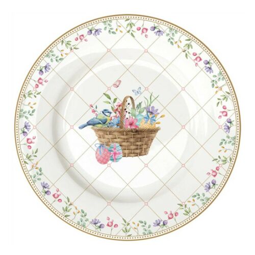 R2S.944SPBL Porcelán desszerttányér 19cm, Spring Bloom