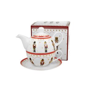 D.G.51315 Porcelán egyszemélyes tázós szett 300ml, dobozban, Christmas Nutcracker 142290085 - Konyha & Étkezés