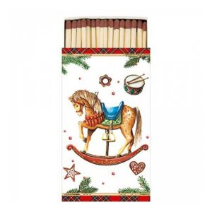 AMB.39520040 Classic rocking horse white gyufa 6,5x11cm 142290137 - Gyufa
