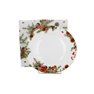 D.G.53005 Porcelántányér 27cm, dobozban, Christmas Birds 142290152 - Tányér