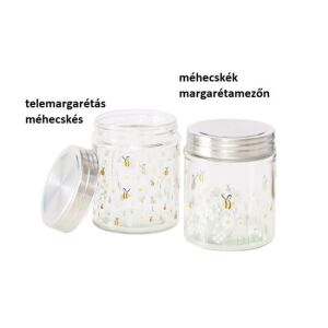B.G.2055985 Üveg konyhai tároló fémtetővel, 12,3x9,6cm, 625ml, Honey 142290154 - Konyha & Étkezés