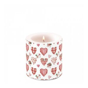 AMB.19219745 Lovely Hearts átvilágítós gyertya 8x7,5cm 142290175 - Lakberendezés