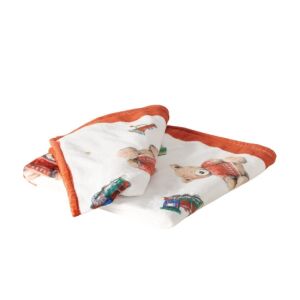 B.G.2061916 Takaró 200x150cm, polyester, piros pulcsis macival, Bailey 142290208 - Lakberendezés