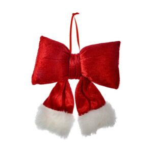 CLEEF.66097S Piros masni dekorációs függődísz, műszálas, 15x3x17cm 142290211 - Szezonális dekoráció