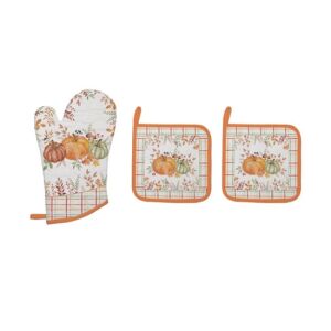 R2S.2630HARV Edényalátét 2db 20x20cm+edényfogó kesztyű 20x30cm,100% pamut, Harvest 142290244 - Konyhai eszköz