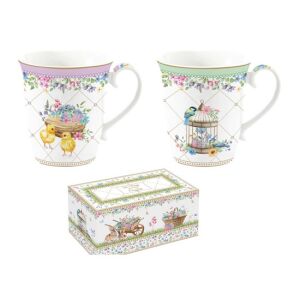 R2S.1172SPBL Porcelán bögreszett 2db-os, 275ml, dobozban, Spring Bloom 142290259 - Konyha & Étkezés