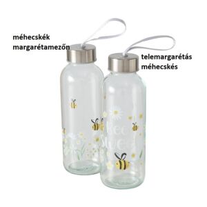 B.G.2055983 Üveg útipalack méhecskés 420ml, Honey