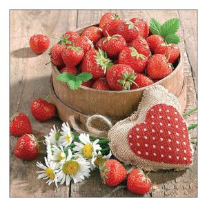 AMB.13319650 Tasty strawberries papírszalvéta 33x33cm, 20db-os 142290267 - Háztartási papírtermék