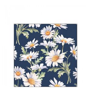AMB.13319547 Beautiful daisies blue papírszalvéta 33x33cm, 20db-os 142290273 - Szalvéta