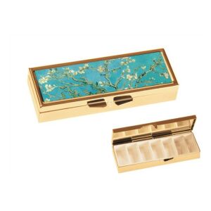 FRI.19981 Gyógyszeres fémdoboz 7 fakkos, 10x1,8x3cm, Van Gogh:Mandulavirágzás 142290350 - Otthoni betegápolás