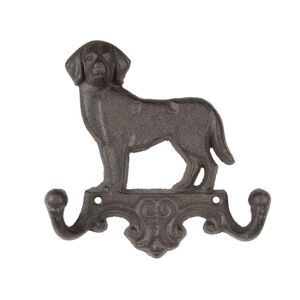 CLEEF.6Y5650 Öntöttvas falifogas kutyás, 16x4x16cm 142290405 - Fogas