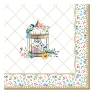 R2S.414SPBL Papírszalvéta 33x33cm, 20db-os, Spring Bloom 142290416 - Szalvéta