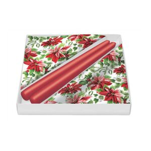 P.W.SSC231300 Glory Poinsettia díszdoboz szalvétával (20db-os),gyertyával 142290437 - Háztartási papírtermék