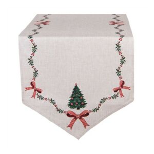 CLEEF.TCH65 Asztali futó 50x160cm,100% pamut, Traditional Christmas Harmony 142290438 - Party kellék
