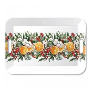 AMB.33919935 Winter oranges műanyag nagytálca 33x47cm 142290449 - Tálca