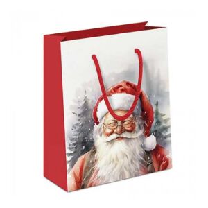 AMB.31219075 Happy Santa papír ajándéktáska 22x13x25cm 142290447 - Művészet & Hobbi