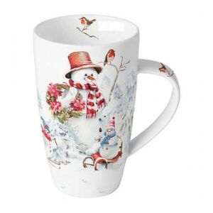 AMB.38920095 Sporty snowmen porcelánbögre 0,6l 142290466 - Konyha & Étkezés