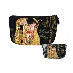 H.C.021-4865 Műszálas neszesszer 22x13,5x1,5cm, Klimt:The Kiss 142290501 - Kozmetikai táska