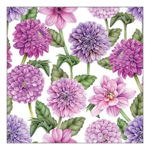 AMB.13319480 Dahlias in bloom papírszalvéta 33x33cm, 20db-os 142290969 - Háztartási papírtermék
