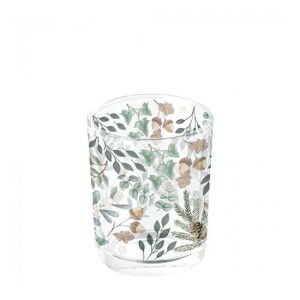 AMB.37319040 Collection of leaves üveg mécsestartó 5,5x6cm 142291005 - Dekoráció