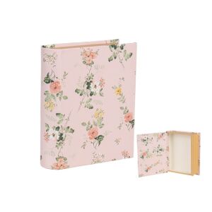 CLEEF.66013P Rózsás karton könyvdoboz 17x45x5cm, pink 142291056 - Művészet & Hobbi