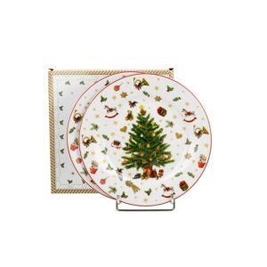 D.G.51445 Porcelán desszerttányér szett, 2db-os, 19cm, dobozban, Christmas Tree 142291076 - Tányér