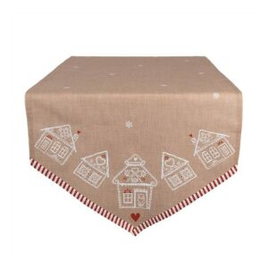 CLEEF.GBB65 Asztali futó 50x160cm, 100% pamut, Gingerbread Bliss 142291152 - Party kellék