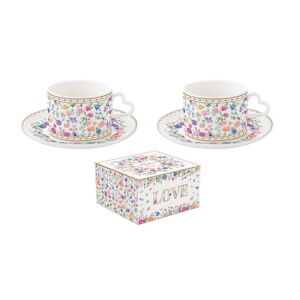 R2S.3106MAMO Porceláncsésze+alj 240ml, 2 személyes, dobozban, Mon Amour 142291158 - Teáscsésze