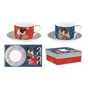 R2S.132TOKY Porceláncsésze+alj 240ml, 2 személyes, dobozban, Coffee Mania, Tokyo 142291163 - Konyha & Étkezés