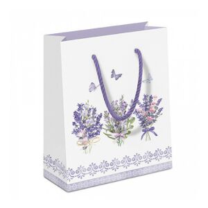 AMB.11219735 Lovely lavender white papír ajándéktáska 22x9x23cm 142291265 - Művészet & Hobbi