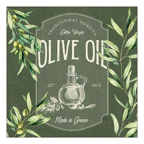 AMB.13319785 Olive oil papírszalvéta 33x33cm, 20db-os 142291294