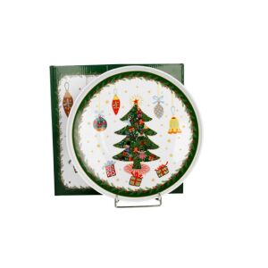 D.G.50981 Porcelántányér 25cm, dobozban, Around Christmas Tree 142291300 - Tányér