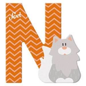 Sevi Fa Betű - N - Cica - Narancs