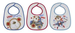 Baby Care Előke 3 db-os - fiús, maci 30401168