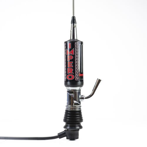 LEMM CB-Antenne TURBO IMPERO, Schwarz, Länge 200 cm, Verstärkung 7 dB, 26,5-28 MHz, 2500 W, RG58-Kabel 4 m, hergestellt in Italien 142958641