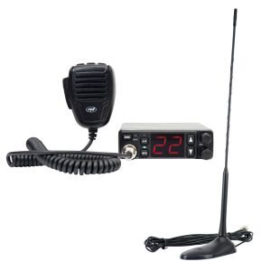 CB PNI Escort HP 5500 radio stanica i CB PNI Extra 45 antena, 45 cm, SWR 1.0, 26-30MHz, 150W, crna 142321826 - Audio