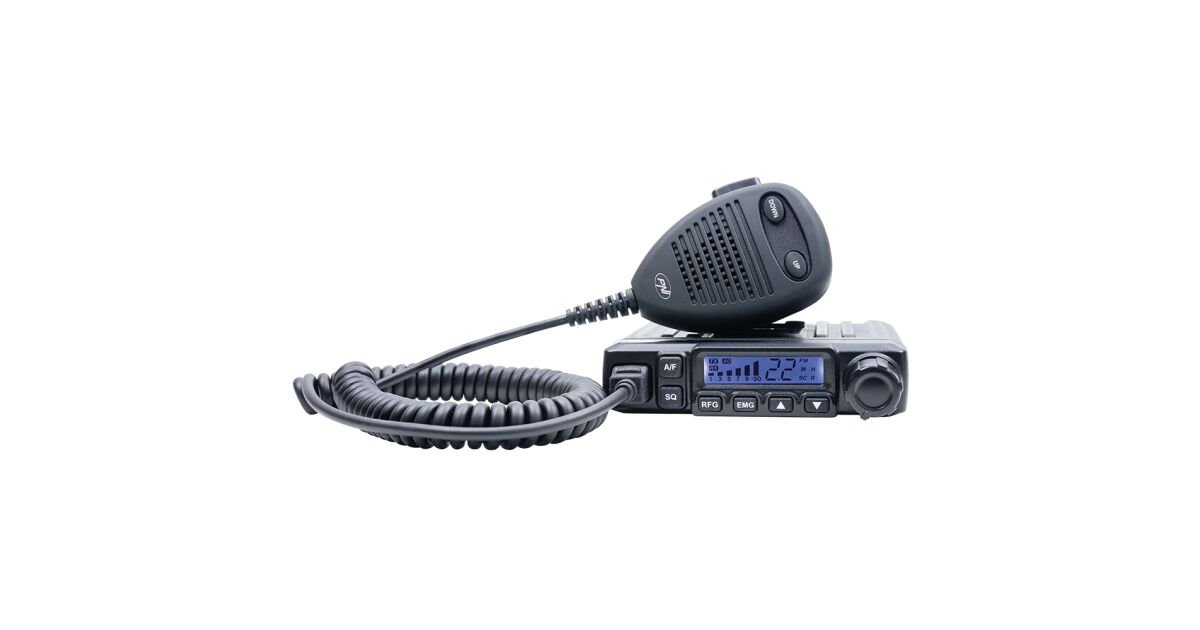 PNI Escort HP 62 draagbaar CB-radiostation met BNC-antenne en batterijhouder