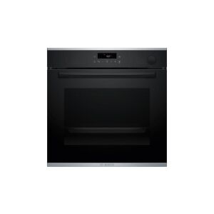 Bosch HRG272EB3 Önállóan beépíthető sütő AddedSteam gőzfunkcióval - Serie4 - fekete - 71 l sütőtér - 8 funkció - 3D hőlégbefúvás - Energiaosztály: A+ - Pirolitikus öntisztítás - AirFry sütési mód  - AutoPilot15- teleszkópos sütősín 142325262 - Sütő